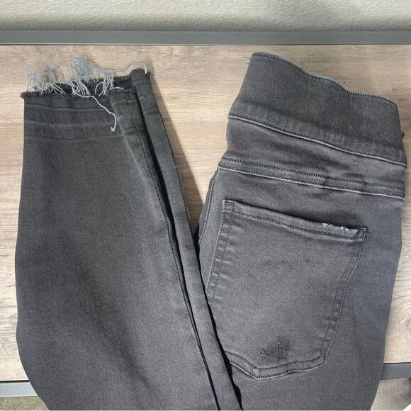 Spanx Distressed Ankle Skinny Denim Jean Legging Vintage Black Size Small - Picture 13 of 15